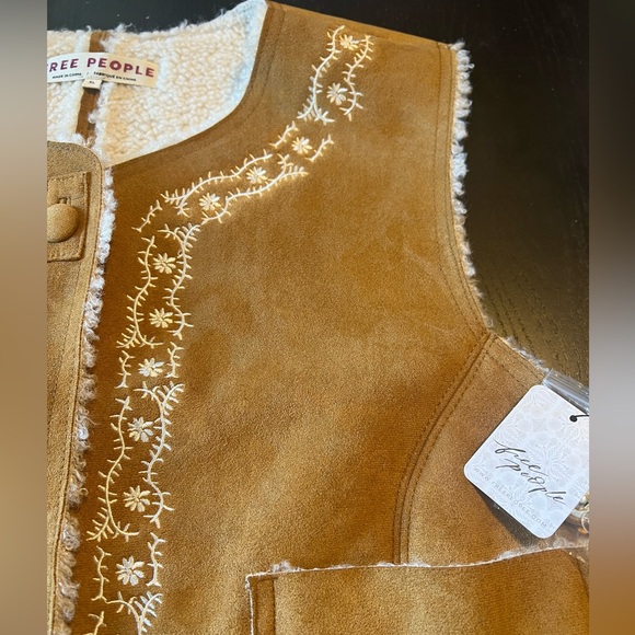 NWT | Free People Travelers Suede Vest - Picture 4 of 6